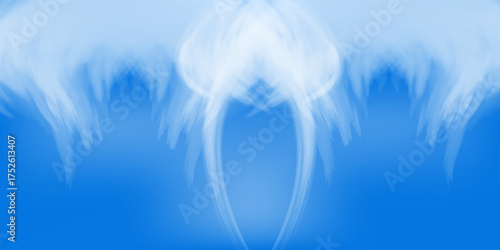 Sky Blue Background,Vector Clear Sky Cloud.Sunny day with sunlight morning in Winter,Horizon Nature Landscape daylight in afternoon Summer,Spring,illustration Banner weather season