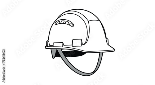 A robust protective hard hat designed for industrial safety and construction work environments.