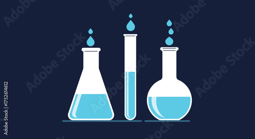 Exploring the fundamental principles of chemical reactions and laboratory experimentation through visual representation.