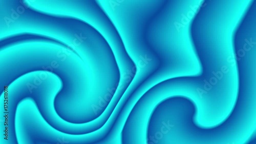 Animation abstract fluid gradient in shades of blue color moves seamlessly and beautifully.