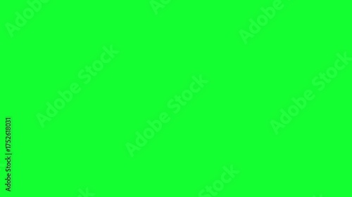 Explosion effect animation on green screen