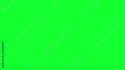 Explosion effect animation on green screen