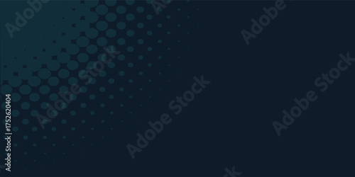 Dark blue background with dotted patterns. The background features blue circles and a textured blue design. Circle pattern background vector. Blue background.