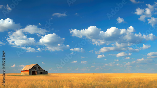 American Great Plains endless grassy fields