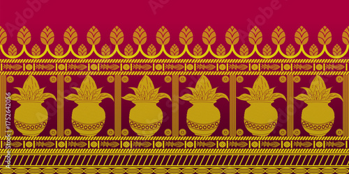 beautiful graphic saree design and this sari design is in Indian style which is for textile fashion industry and it can be used as wallpaper backdrop and website bg this style is originated in india 