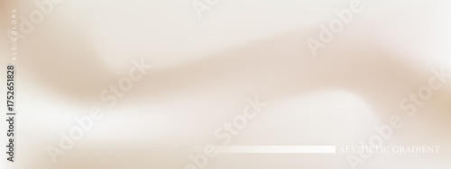 Elegant smooth pearl cream illustration. Minimalistic ecru and pale nacreous banner with sandy gradient texture in neutral tones. Vector background.
