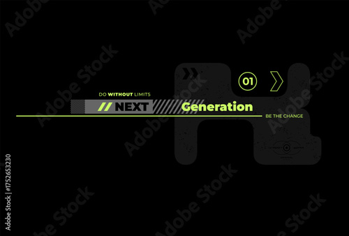 next generation print tee shirt design