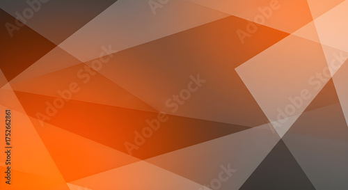 Abstract Geometric Overlay with Warm Orange and Grey Tones - A Visually Striking Background