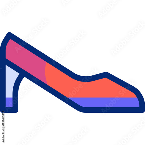 Shoe Shop flat icons set with editable stroke, featuring sneakers, heels, boots, sandals, shopping bag, price tag, cash register, storefront, display, fashion footwear illustration