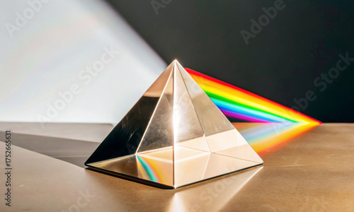 Abstract refraction of reality through a glass mold