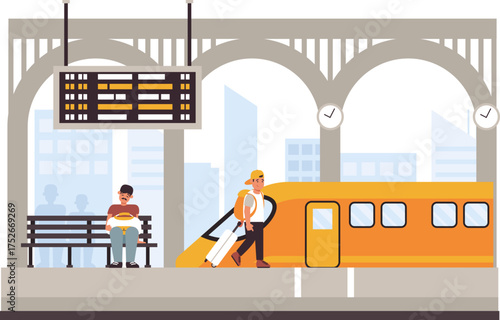 public train station