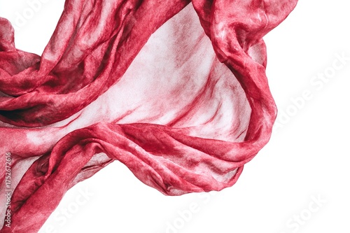 Sophisticated Red Textile Flying Freely in Luxury Composition