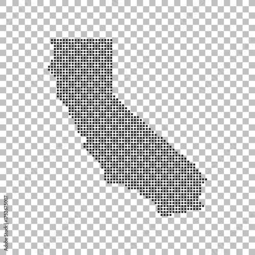 vector of California map