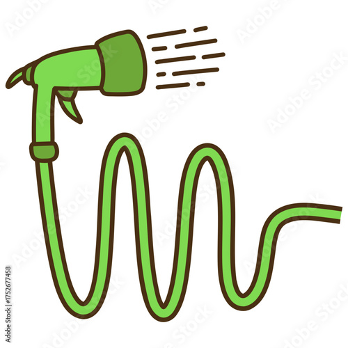 Garden Hose Vector Illustration