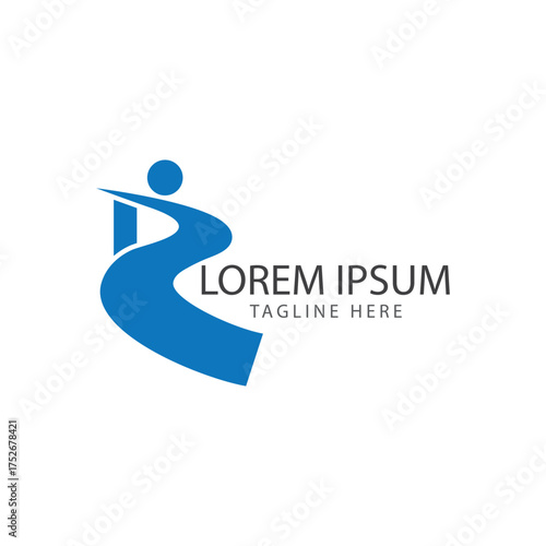 River logo vector template and symbol