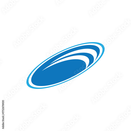 River logo vector template and symbol