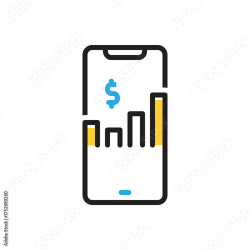 Multi color icon for business
