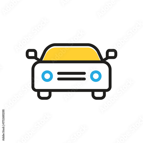 Multi color icon for car