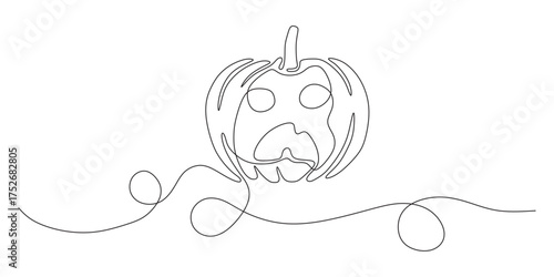 halloween line art 