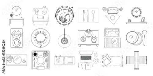 Vector art of collection of various clock and timerelated icons