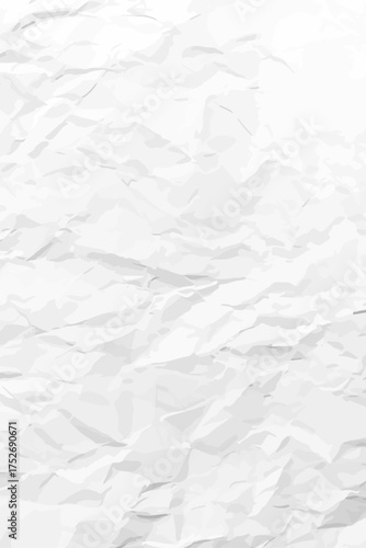 White clean crumpled paper