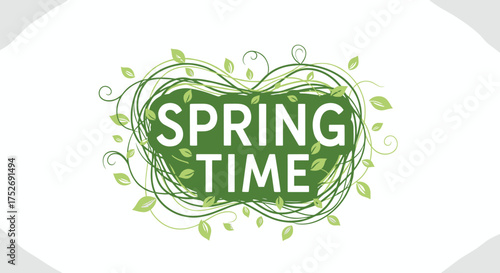 Celebrating the vibrant arrival of springtime with blooming flowers and fresh green leaves.