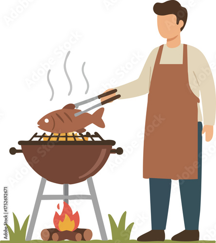 barbecue on the grill