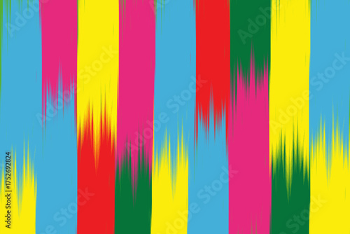Uzbekistan ikat pattern. Uzbekistan ikat abstract ethnic design. Uzbekistan pattern design for background, wallpaper, textile, art, clothing, wrapping paper, Uzbek style, Uzbek fabric
