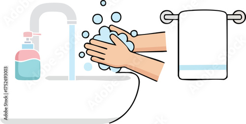 wash your hands with soap and water
