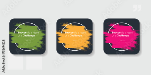 Set Bubble testimonial banner, quote, infographic. Social media post template designs for quotes. Empty speech bubbles, quote bubbles and text box