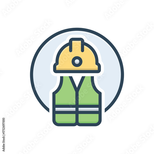 Color illustration icon for wear