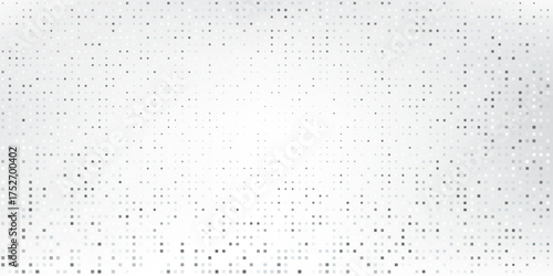 Dotted white halftone gradient texture. Vanishing polka dot background. Repeating dots gradation pattern simple abstract