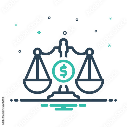 Mix icon for ethical values