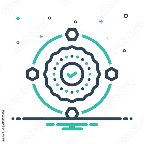 Mix icon for integrity seal
