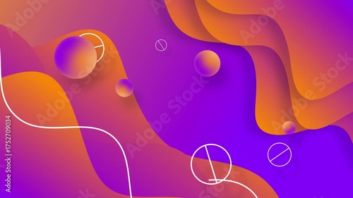 4K Background Colorful Abstract Animated | abstract colorful background | abstract background with circles