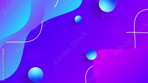 4K Background Colorful Abstract Animated | blood cells in motion | blood cells in the laboratory | blood cells in the form of heart