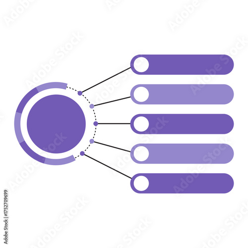 Infographic with 5 options