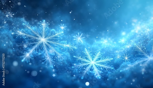 Seamless Snowflake Pattern – Abstract Winter Background