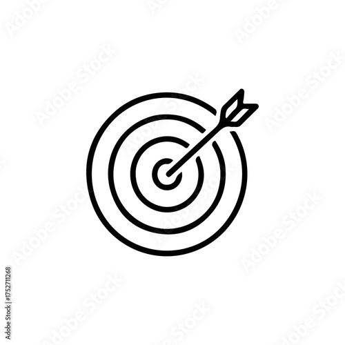 Target outline icon vector