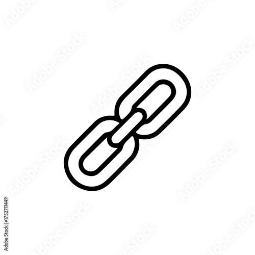 Affiliate link outline icon vector