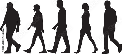 silhouettes of people