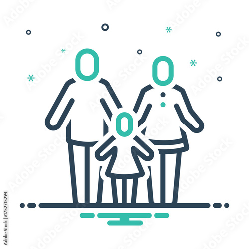 Mix icon for parenthood bliss