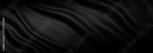 Abstract black fabric background with copy space 3D Render Black friday banner