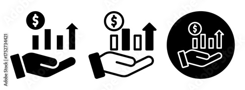 Gross Profit Icon Collectio Glyph & Mixed Style