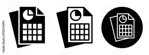 Datasheet Icon Collectio Glyph & Mixed Style