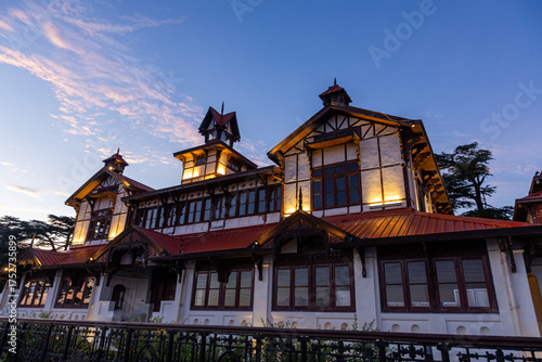 Wallpaper Mural Bantony Castle during lit up during the night Torontodigital.ca