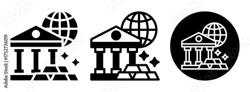 International Reserve Icon Collection Glyph & Mixed Style