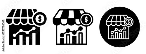 Local Economy Icon Collection Glyph & Mixed Style