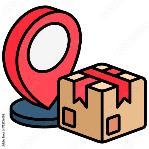 Location Mini Illustration Isometric Icon. Use For Modern Concept, Print, Ui, Ux Kit, Web And App Development. Vector Related To Market, Business, Finace