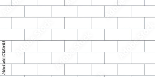 Pavement architectural decoration seamless mosaic stone concrete wall surface tiles. subway vector block rock white brick wall texture background.	